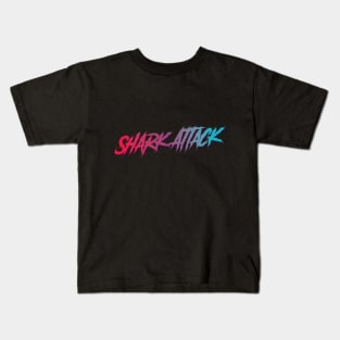 Shar Attack Typographic Design Kids T-Shirt